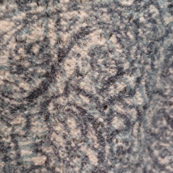 STUNNING PURE JILL DUSTY BLUE SNAP-FRONT LONG CARDIGAN! - Picture 3 of 5